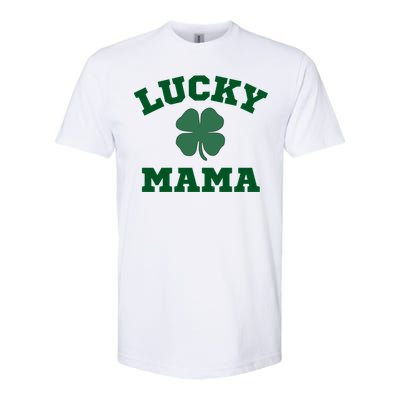 Lucky Mama St Patrick's Day Mom Gift Softstyle CVC T-Shirt