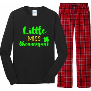 Little Miss Shenanigans St Patrick's Day Irish Gift Long Sleeve Pajama Set