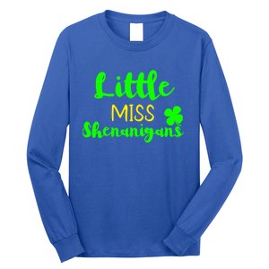 Little Miss Shenanigans St Patrick's Day Irish Gift Long Sleeve Shirt