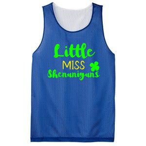 Little Miss Shenanigans St Patrick's Day Irish Gift Mesh Reversible Basketball Jersey Tank