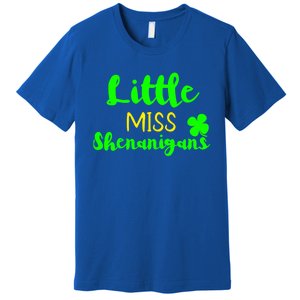 Little Miss Shenanigans St Patrick's Day Irish Gift Premium T-Shirt