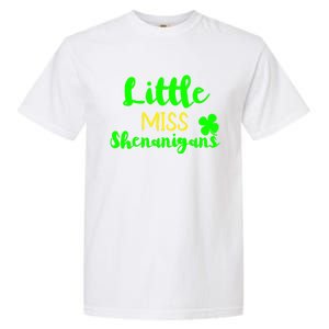 Little Miss Shenanigans St Patrick's Day Irish Gift Garment-Dyed Heavyweight T-Shirt