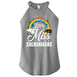 Little Miss Shenanigans Rainbow St Patricks Day Meaningful Gift Women's Perfect Tri Rocker Tank