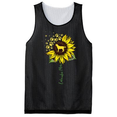 Labrador Mom Sunflower Labrador Retriever Gifts Dog Mom Mama Mesh Reversible Basketball Jersey Tank