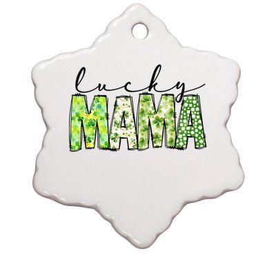 Lucky Mama St PatrickS Day Family Ceramic Star Ornament