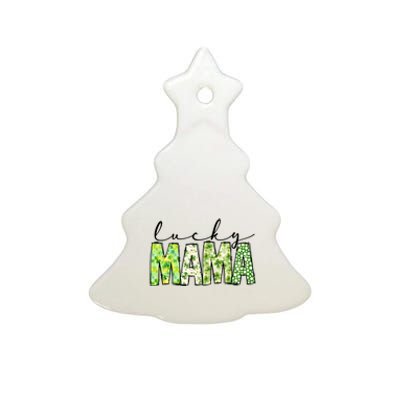 Lucky Mama St PatrickS Day Family Ceramic Tree Ornament