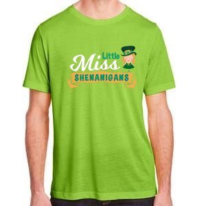 Little Miss Shenanigans St Patrick's Design Great Gift Adult ChromaSoft Performance T-Shirt