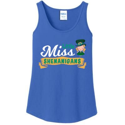 Little Miss Shenanigans St Patrick's Design Great Gift Ladies Essential Tank