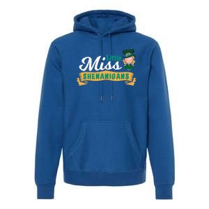 Little Miss Shenanigans St Patrick's Design Great Gift Premium Hoodie