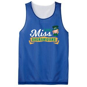 Little Miss Shenanigans St Patrick's Design Great Gift Mesh Reversible Basketball Jersey Tank