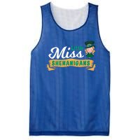 Little Miss Shenanigans St Patrick's Design Great Gift Mesh Reversible Basketball Jersey Tank