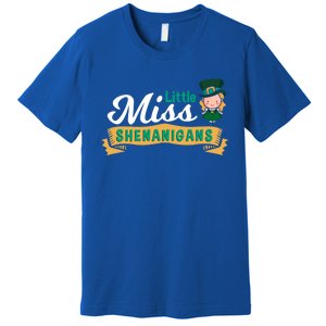 Little Miss Shenanigans St Patrick's Design Great Gift Premium T-Shirt