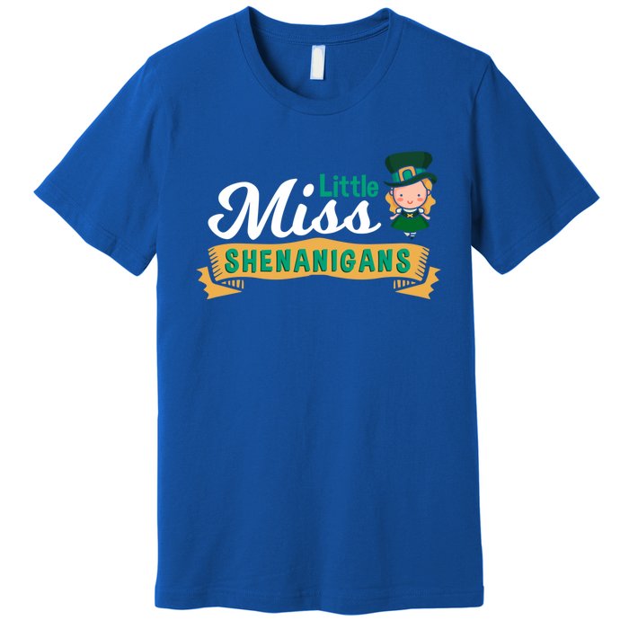 Little Miss Shenanigans St Patrick's Design Great Gift Premium T-Shirt