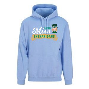 Little Miss Shenanigans St Patrick's Design Great Gift Unisex Surf Hoodie