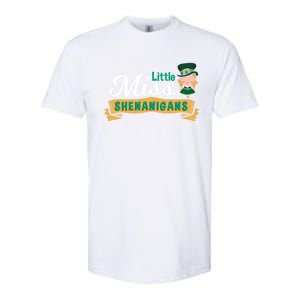 Little Miss Shenanigans St Patrick's Design Great Gift Softstyle CVC T-Shirt