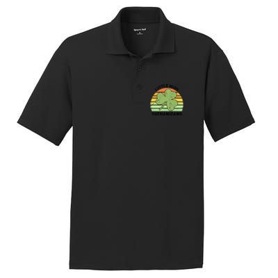 Little Miss Shenanigans Saint Patricks Shenanigans Gift PosiCharge RacerMesh Polo