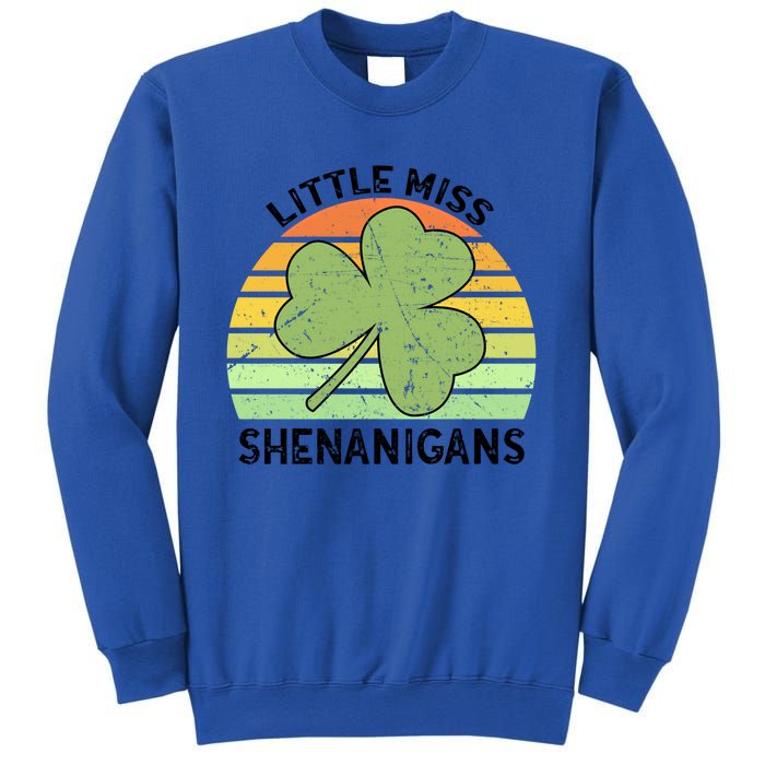 Little Miss Shenanigans Saint Patricks Shenanigans Gift Sweatshirt