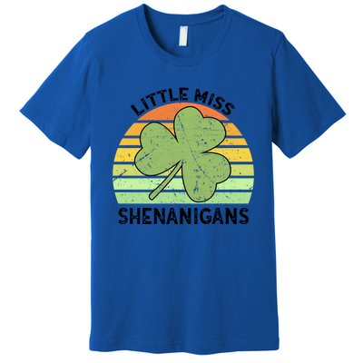 Little Miss Shenanigans Saint Patricks Shenanigans Gift Premium T-Shirt