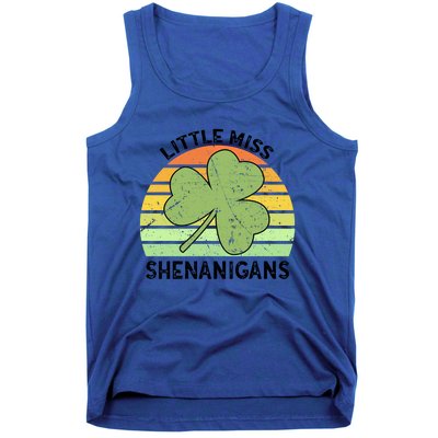 Little Miss Shenanigans Saint Patricks Shenanigans Gift Tank Top