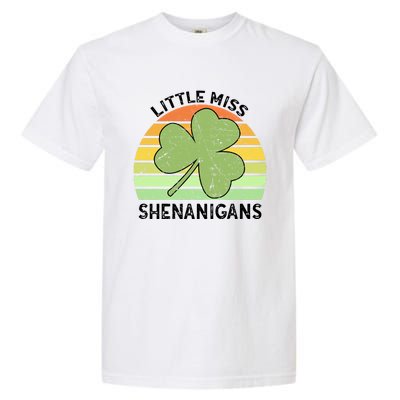 Little Miss Shenanigans Saint Patricks Shenanigans Gift Garment-Dyed Heavyweight T-Shirt