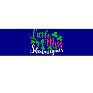 Little Miss Shenanigans Gift Funny St Patricks Day Shamrock Meaningful Gift Bumper Sticker