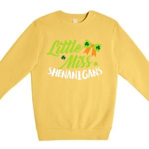 Little Miss Shenanigans Gift Premium Crewneck Sweatshirt