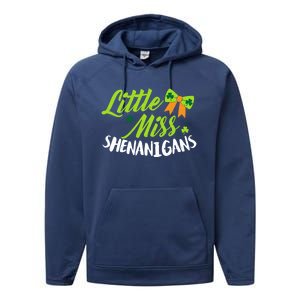 Little Miss Shenanigans Gift Performance Fleece Hoodie