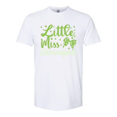 Little Miss Shenanigans St Patricks Day Gift Gift Softstyle® CVC T-Shirt