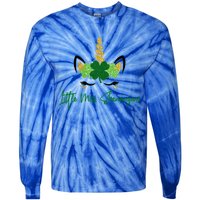 Little Miss Shenanigans Unicorn St Patrick's Day Great Gift Tie-Dye Long Sleeve Shirt