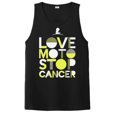 Love Moto Stop Cancer PosiCharge Competitor Tank