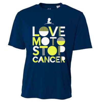 Love Moto Stop Cancer Cooling Performance Crew T-Shirt