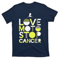 Love Moto Stop Cancer T-Shirt