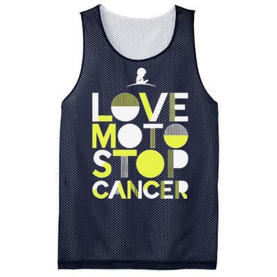 Love Moto Stop Cancer Mesh Reversible Basketball Jersey Tank