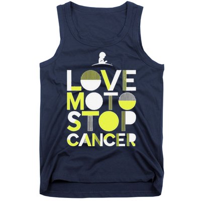 Love Moto Stop Cancer Tank Top