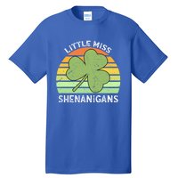 Little Miss Shenanigans Vintage St Patricks Day Gift Tall T-Shirt