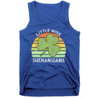 Little Miss Shenanigans Vintage St Patricks Day Gift Tank Top