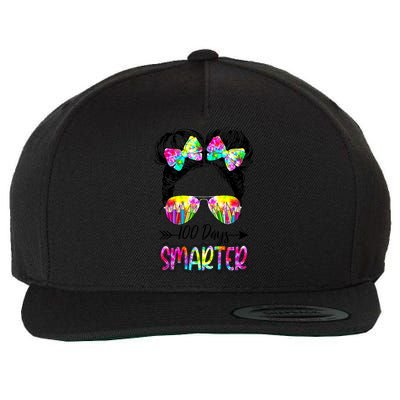 Little Miss Smarter 100 Days Of School Teacher Student Gift Wool Snapback Cap