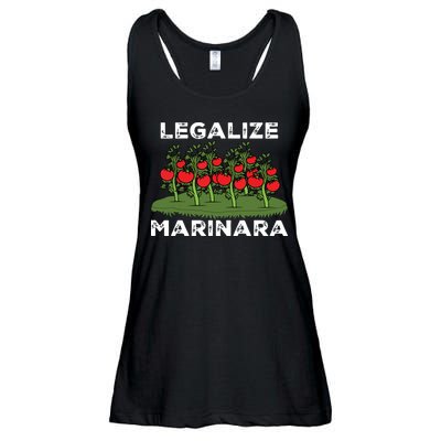 Legalize Marinara Sauce Italian Food Humor Ladies Essential Flowy Tank