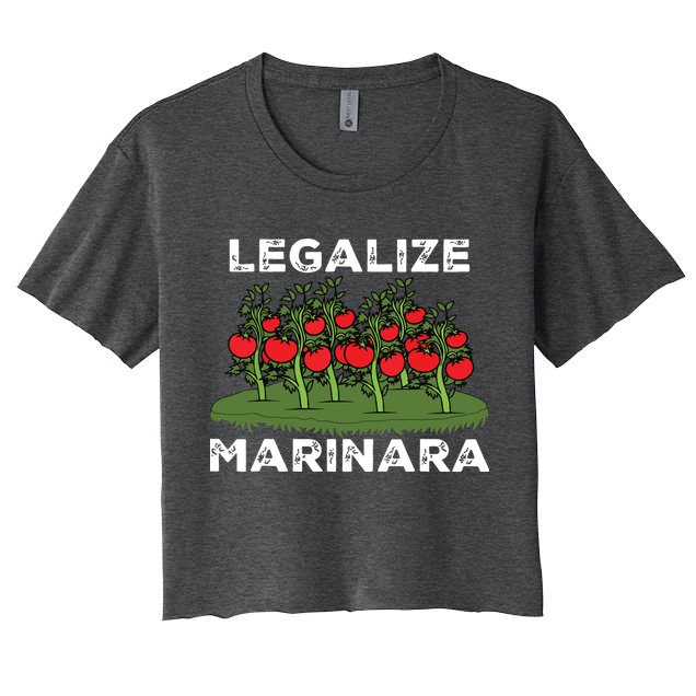 Legalize Marinara Sauce Italian Food Humor Crop Top