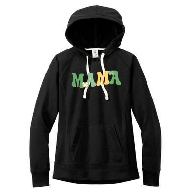 Lucky Mama St Patricks Day Women's Fleece Hoodie