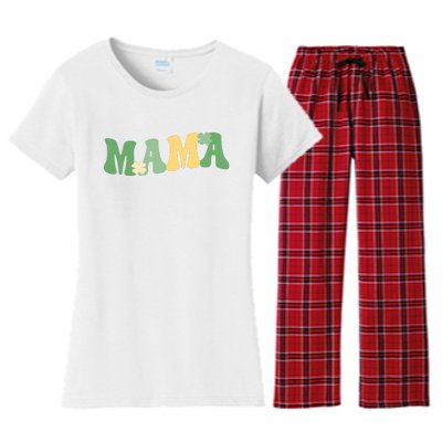 Lucky Mama St Patricks Day Women's Flannel Pajama Set