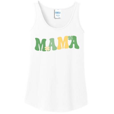 Lucky Mama St Patricks Day Ladies Essential Tank