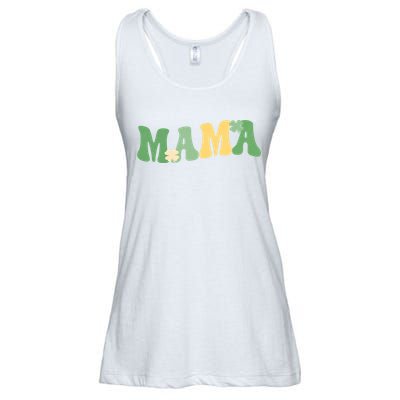 Lucky Mama St Patricks Day Ladies Essential Flowy Tank