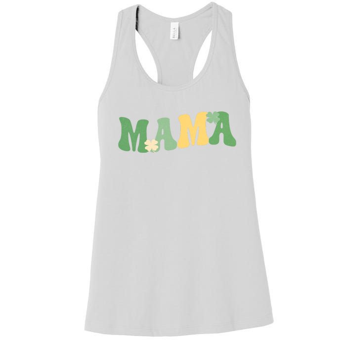 Lucky Mama St Patricks Day Women's Racerback Tank