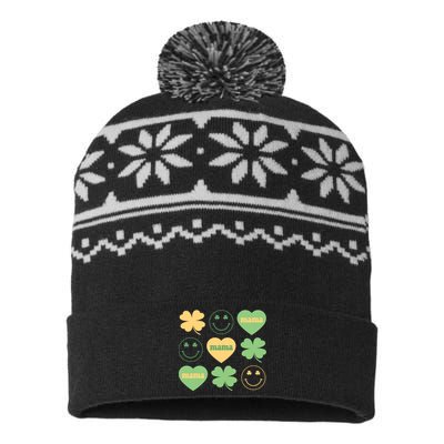 Lucky Mama St Patricks Day USA-Made Snowflake Beanie