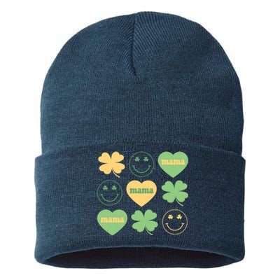 Lucky Mama St Patricks Day Sustainable Knit Beanie