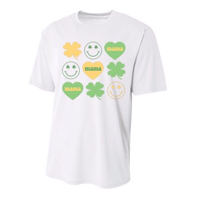 Lucky Mama St Patricks Day Performance Sprint T-Shirt