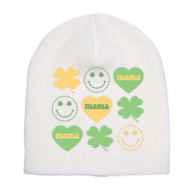 Lucky Mama St Patricks Day Short Acrylic Beanie