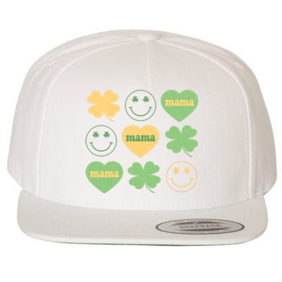 Lucky Mama St Patricks Day Wool Snapback Cap