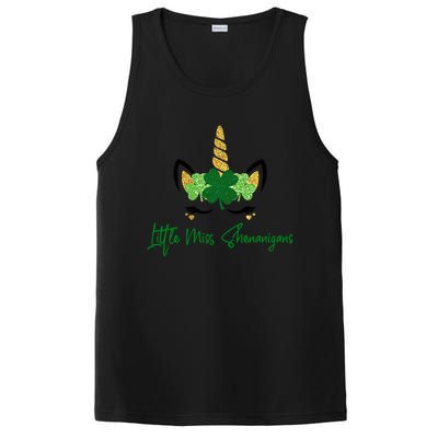 Little Miss Shenanigans Unicorn St Patrick's Day Meaningful Gift PosiCharge Competitor Tank